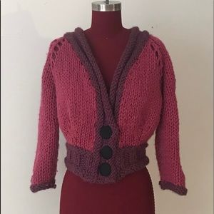 Handmade chunky knit cardigan